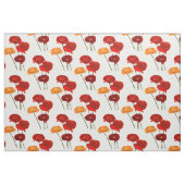 紅色のケシ ファブリック (ファットクウォーター)