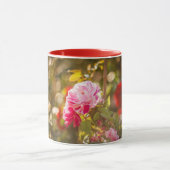 紅色のバラの花 マグカップ (中央)