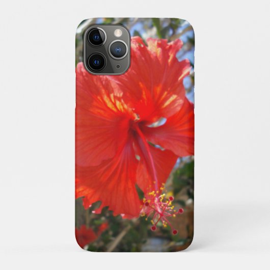 「紅色の恵み:木に咲く赤いハイビスカス」 Case-Mate iPhoneケース (裏)
