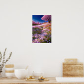 紅色の花 ポスター (キッチン)