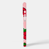 紅色の頬に笑みを浮かべるイチゴ Case-Mate iPhoneケース (裏面 / 左)