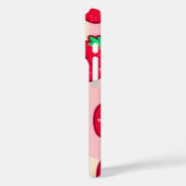 紅色の頬に笑みを浮かべるイチゴ Case-Mate iPhoneケース (裏面 / 左)