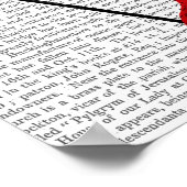 紅色の鹿 ポスター (角)