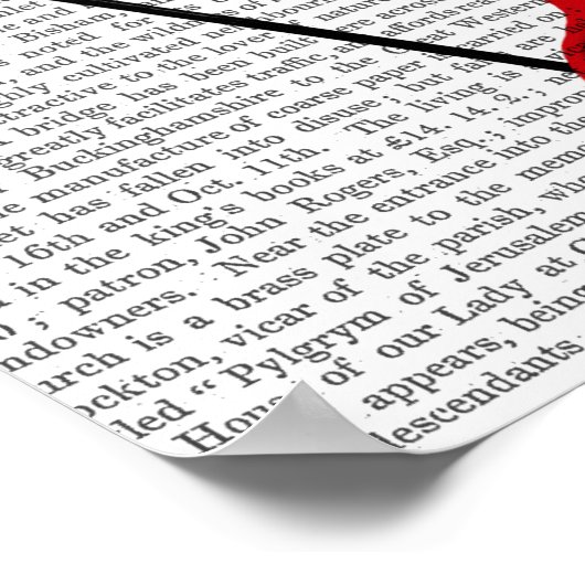 紅色の鹿 ポスター (角)