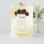 紅色の黒い花離れ金ゴールド エンクロージャーカード (スタンド正面)