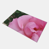 紅色バラ花模様 ドアマット (アングル)