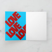 紅色愛、2月、バレンタインデー シーズンカード (内部)