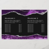 紅色銀重ね二折パンフレット (裏面)