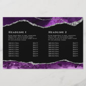 紅色銀重ね二折パンフレット (裏面)