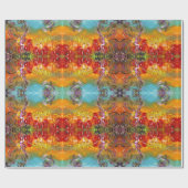 紅花の妖精フローラファンタジークリスマス ラッピングペーパー (フラット)