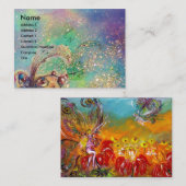 紅花の妖精/魔法蝶 名刺 (正面/裏面)