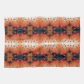 紅花プリント茶巾 キッチンタオル (横)