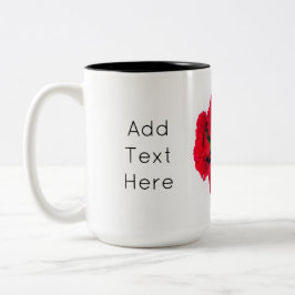 紅花束 ツートーンマグカップ