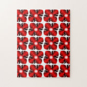 紅花模様 ジグソーパズル (縦)