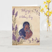 紅花正母の日 カード (黄色い花)