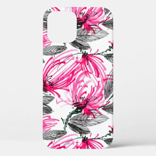 紅花水彩墨イラストレーション Case-Mate iPhoneケース (裏面)