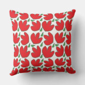 紅花花柄 クッション (裏面)