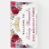 紅花誕生日 横断幕 (縦)