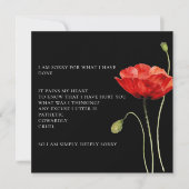 紅花謝罪カード サンキューカード (正面)