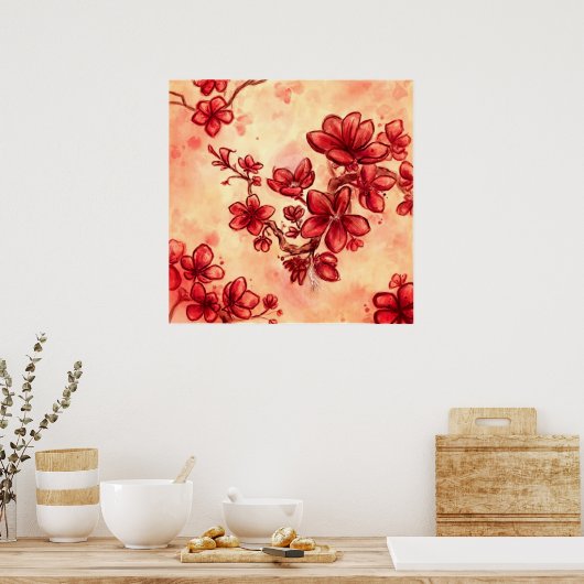 紅花踊り ポスター (キッチン)