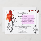 紅花 招待状 (正面)