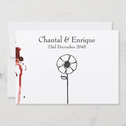 紅花 招待状 (裏面)