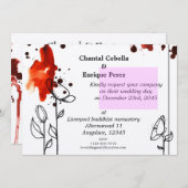 紅花 招待状 (正面/裏面)