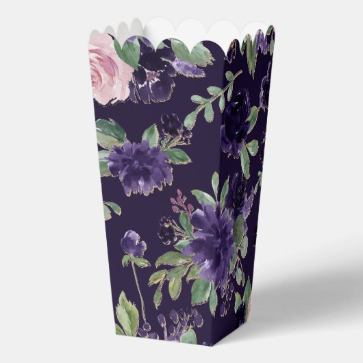 紅花 |紫とピンクのバラの花柄 フェイバーボックス (裏面)