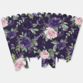 紅花 |紫とピンクのバラの花柄 フェイバーボックス (見開き)