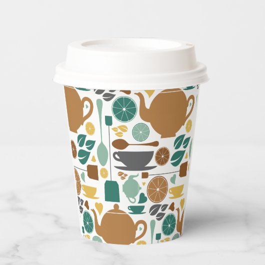 紅茶お茶！ 紙コップ (正面)