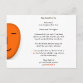 紅茶ではなくビールから離れろ 面白い妻のジョーク ユーモア ポストカード (正面)