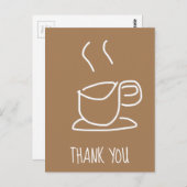 紅茶とコーヒーの愛好家 現代の感謝 ポストカード (正面/裏面)