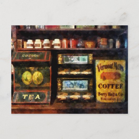 紅茶とコーヒー ポストカード (正面)