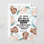 紅茶とバター入りトースト引用文 ポストカード (正面/裏面)