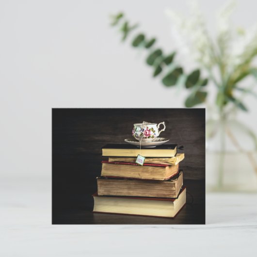 紅茶と本 ポストカード (スタンド正面)
