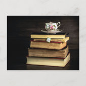 紅茶と本 ポストカード (正面)