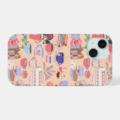 紅茶と本 iPhone 15ケース (裏面横)