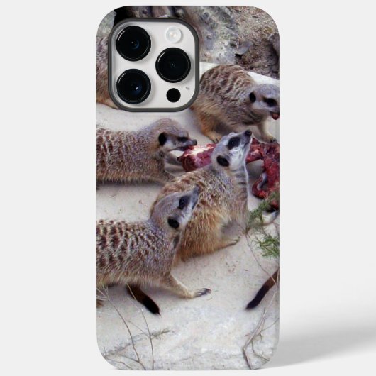 紅茶にリブを嗜む肉食のミーアキャット Case-Mate iPhoneケース (裏面)