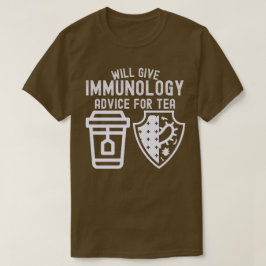 紅茶のための免疫学のアドバイス Tシャツ