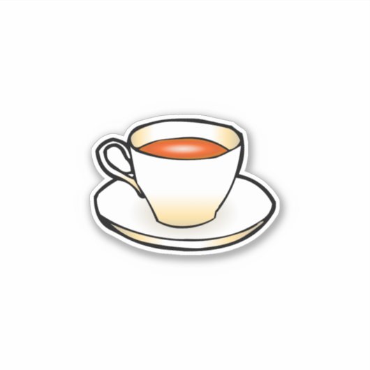 紅茶のカップ シール (正面)