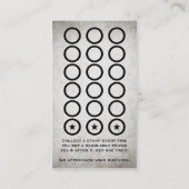 紅茶のポスター切手カード ロイヤリティカード (裏面)