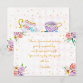 紅茶の子供の誕生日 サンキューカード (正面/裏面)