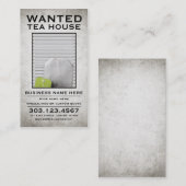 紅茶の欲しいポスター 名刺 (正面/裏面)
