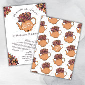 紅茶の秋 60歳の誕生日カードシャワーを郵便で 招待状