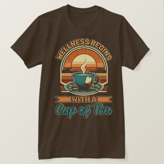 紅茶のTシャツ Tシャツ (デザイン正面)