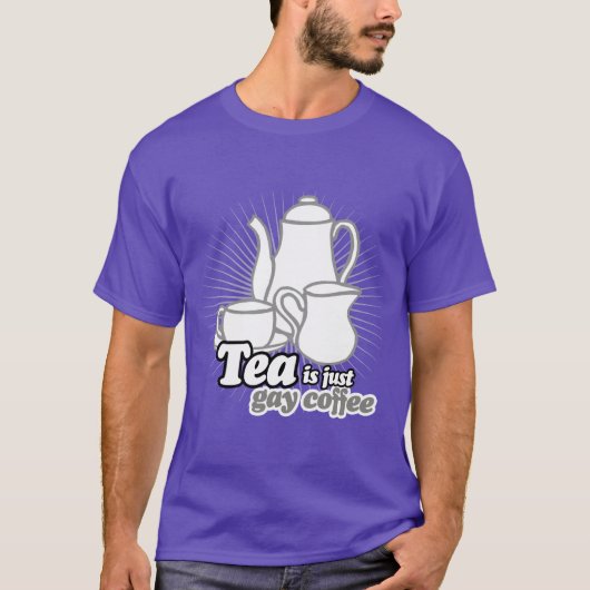 紅茶はただのゲイコーヒー Tシャツ (正面)