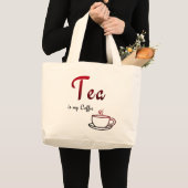 紅茶は私のコーヒー ラージトートバッグ (正面(商品))