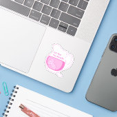 紅茶も茶々もピンクレモネードもナシ シール (ノートパソコンとiPhone)