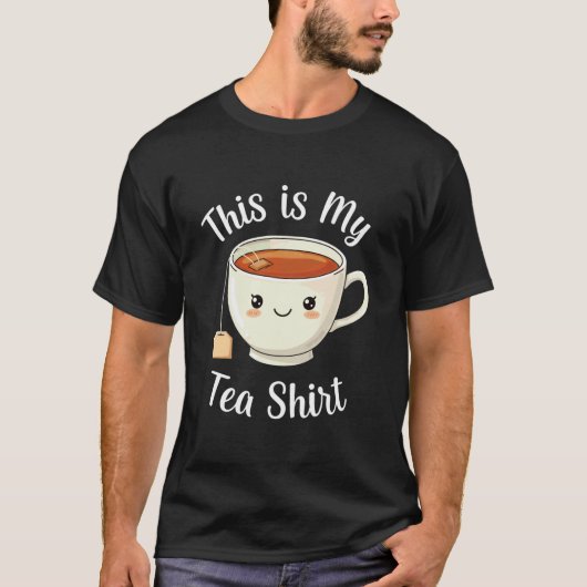 紅茶を飲む人 紅茶好き お茶の冗談 飲兵衛 これが私 Tシャツ (正面)
