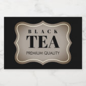 紅茶カスタム又はコーヒー豆の瓶ラベル フードラベル (シングルラベル)